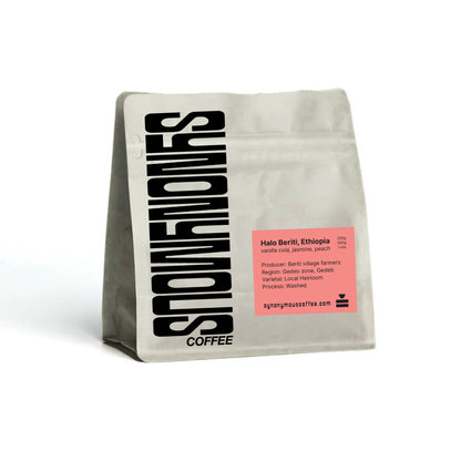 Ethiopia Halo Beriti, Yirgacheffe, Washed, Single Origin.